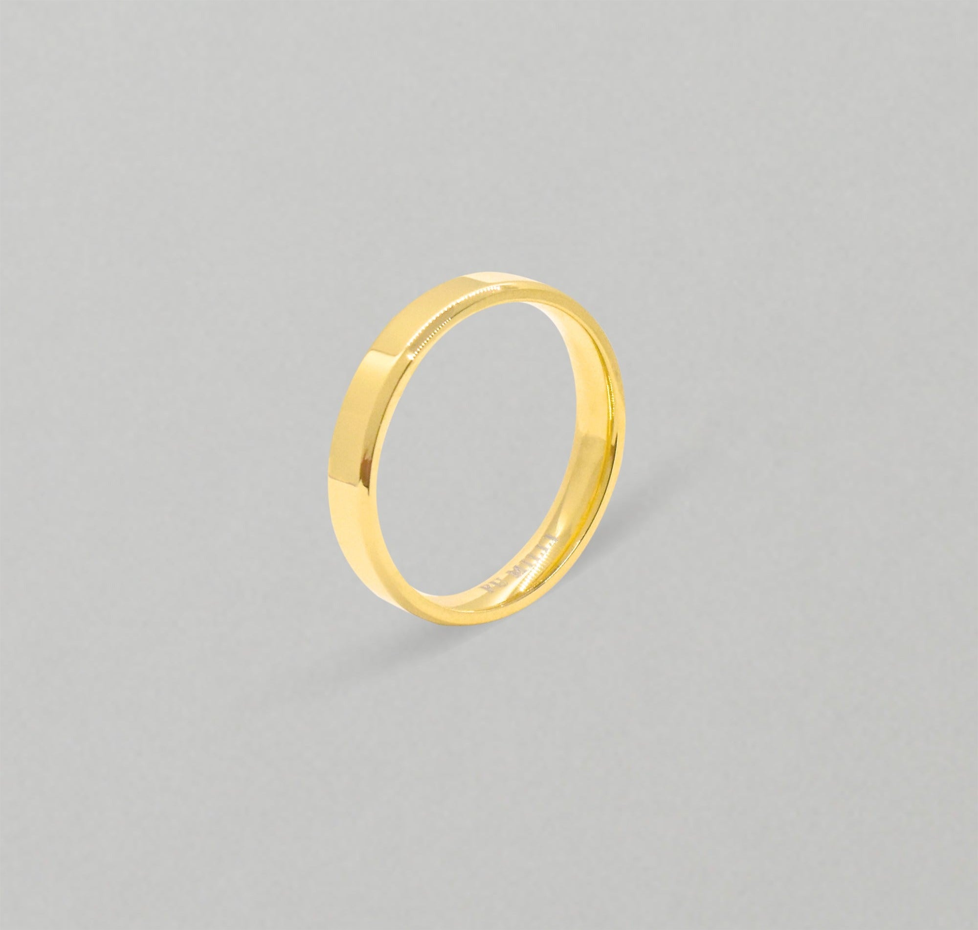 SPE Gold - Simple Textured Men's Ring - Poonamallee