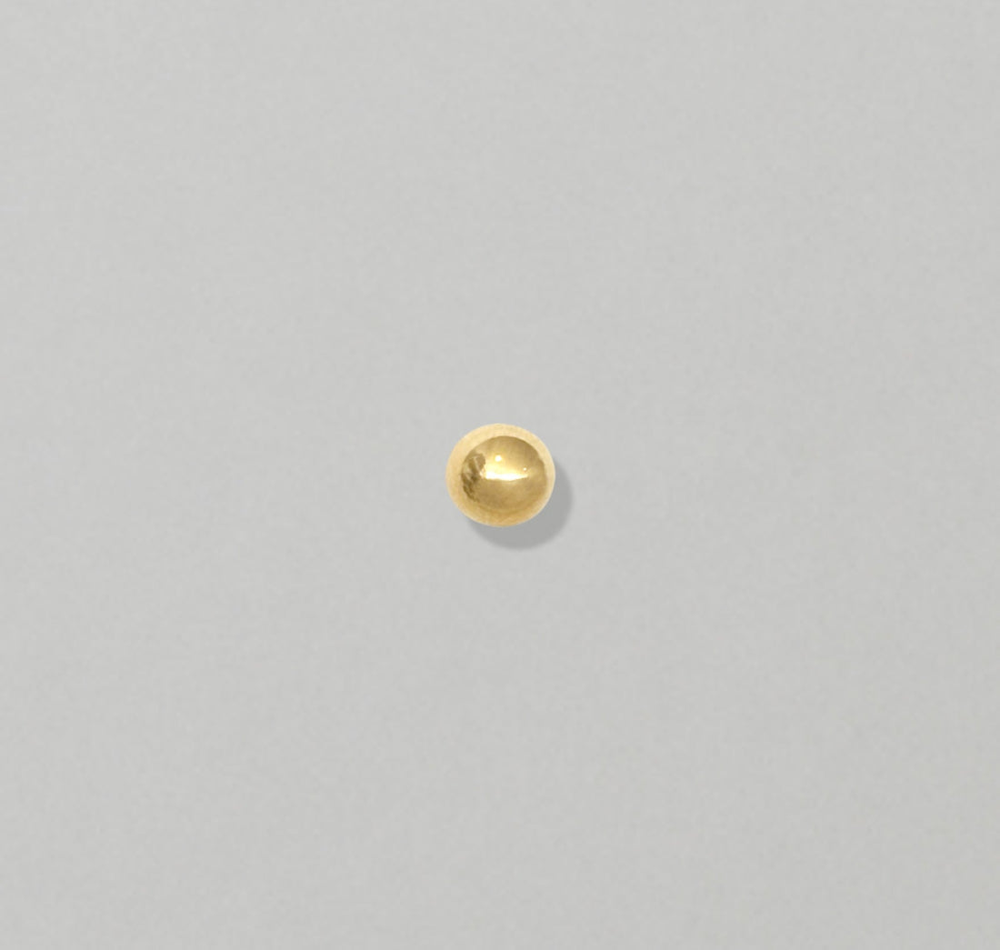 gold ball stud screw back earrings mens waterproof jewelry