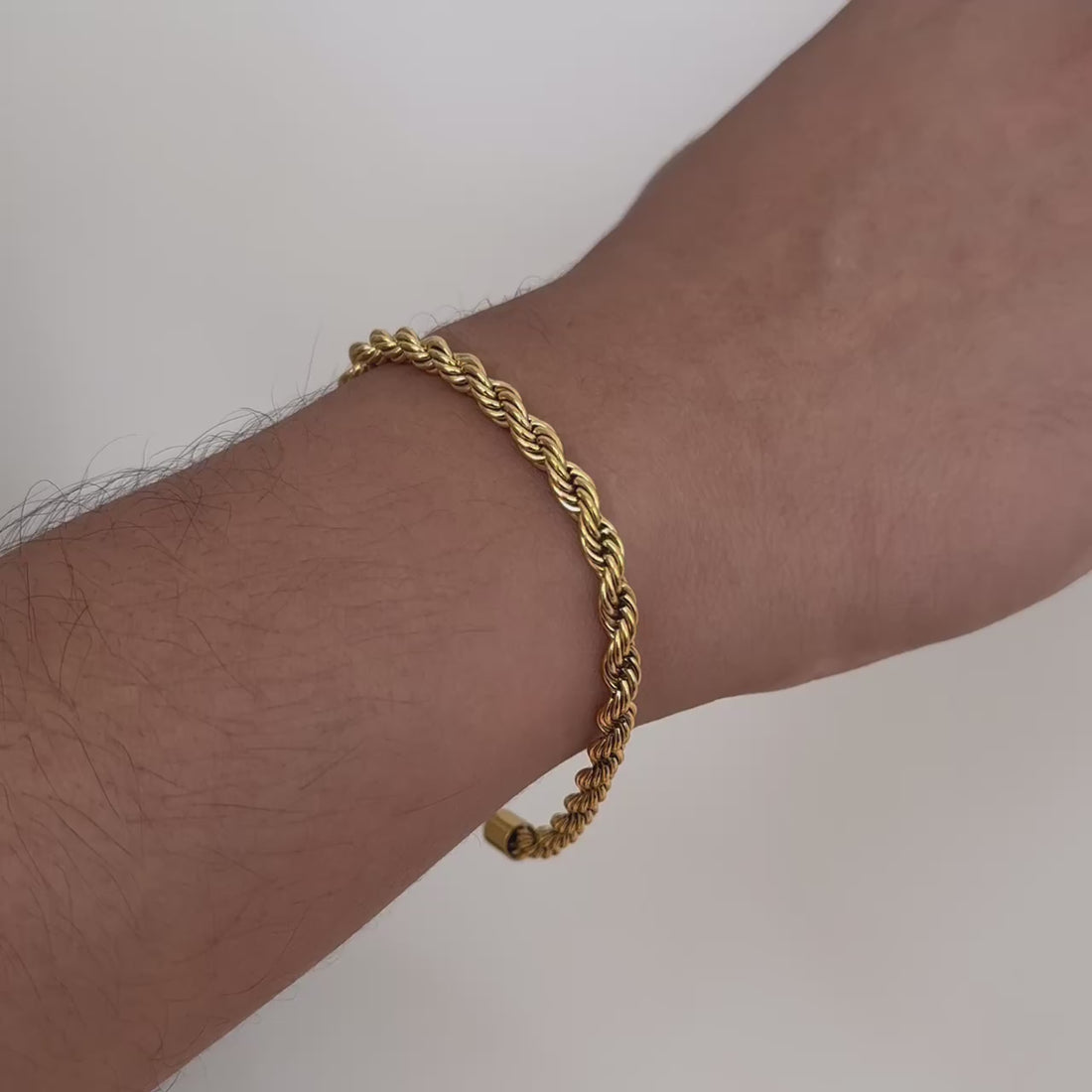 GOLD ROPE CHAIN BRACELET - 5MM