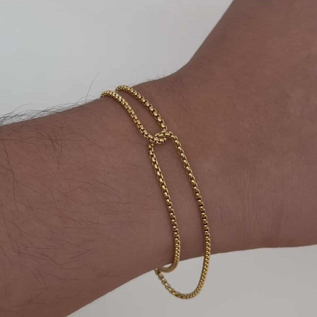 GOLD INFINITY LOOP CHAIN BRACELET